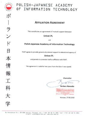 Польсько-Японська Академія Комп’ютерних Технологій - UniverPL