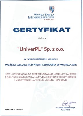Університет Інженерії та Охорони Здоров’я - UniverPL